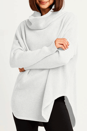 Planet Waffle Cowl in White_61200871260526