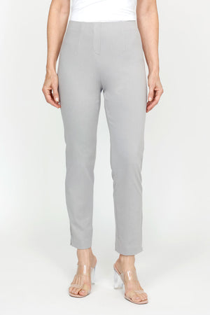 Holland Ave Sammy Denim Ankle Pant in Concrete. Pull on hidden waistband pant with faux zipper placket. Snug through hip and thigh falls straight to hem. 28" inseam._61393702846830