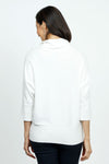 Elliott Lauren Modal Cowl in Winter Cream.  Cowl neck sweater knit side to side.  Dolman elbow length sleee.  Rib trim at cowl and cuff.  Deep rib hem.  Relaxed fit._t_36098589065416