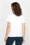 Elliott Lauren Garment Dye Tee in White.  Crew neck short sleeve garment dye tee.  Rib trim at neckline.  A line.  Relaxed fit._t_61323728879982