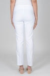 Lisette L Montreal Mercury 28" Ankle Pant in White. Pull on pant with 3" waistband. Snug through hip and thigh falls straight below knee. 28" inseam._t_35008837157064