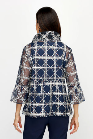 Frederique Embroidered Grids Jacket_61252163338606