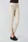 Lisette L Montreal 801 Ankle Pant in Beige.  Pull on pant with 3" waistband.  Magical lycra stretch.  Slim through hip and thigh.  Falls straight from knee.  28" inseam._t_52968467104110