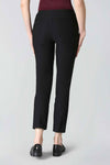 Lisette L Montreal 801 Ankle Pant in Black.  Pull on pant with 3" waistband.  Magical lycra stretch.  Slim through hip and thigh.  Falls straight from knee.  28" inseam._t_52968467169646