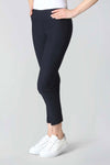 Lisette L Montreal 801 Ankle Pant in Navy.  Pull on pant with 3" waistband.  Magical lycra stretch.  Slim through hip and thigh.  Falls straight from knee.  28" inseam._t_52968467300718