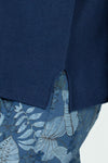 Organic Rags V Neck Easy Top in Navy.  V neck dolman long sleeve sweater.  Side slits.  Relaxed fit._t_52880746217838