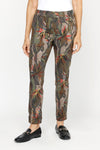 Organic Rags Palm Print Pant in Sand.  Abstract palm print.  Elastic waist pull on pant with 2 front slash pockets and 2 rear patch pockets.  Ankle length - 28 1/2" inseam.  Slim relaxed leg._t_61201163747694