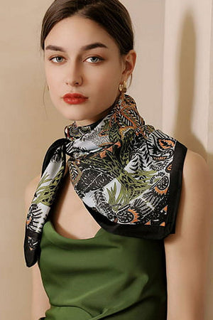 Tropical Print Square Scarf_61286777258350
