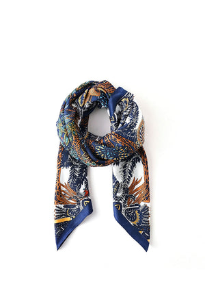 Tropical Print Square Scarf_61286777356654