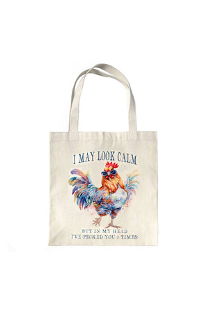 May Look Calm Tote Bag_61173684994414