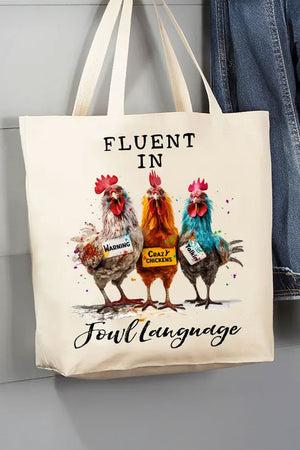 Fowl Language Tote Bag_61181041017198