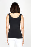 A'nue Ligne Classic Tank in Black.  Scoop neck tank.  Fitted close to the body._t_60481021346158