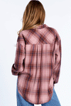 LIV by Habitat Pinstripe Grammercy Top in Black with white pinstripes. Cowl neck top with dolman sleeve and stripe cuff. Mixed stripe pattern. Long sleeves A line shape. Side slits. Relaxed fit._t_34537329492168