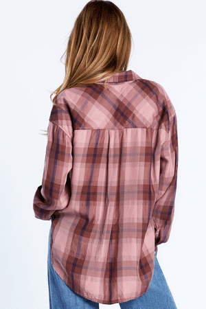 LIV by Habitat Pinstripe Grammercy Top in Black with white pinstripes. Cowl neck top with dolman sleeve and stripe cuff. Mixed stripe pattern. Long sleeves A line shape. Side slits. Relaxed fit._34537329492168