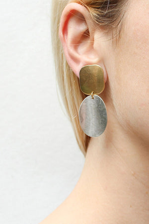 Dished Oval Clip On Earrings_34870029648072