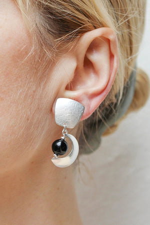 Crescent Bead Clip-On Earrings_34999852040392