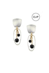 Oval & Bead Clip-On Earrings_t_35000092655816