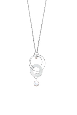 Pearl & Hoops Pendant Necklace_34830471659720