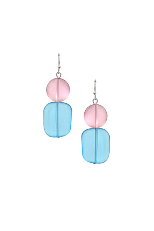 Frosted Glass Stack Earrings_34565387387080
