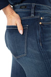 Liverpool Abby Skinny Jean in San Fernando a medium blue wash.  Mid rise skinny jean with button and zipper closure.  5 pocket styling.  Skinny leg.  30" inseam._t_61394192236910