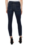 Liverpool Abby Ankle Skinny Jean in Eastmoor wash a dark blue. Mid-rise 5 pocket skinny jean with button and zipper closure. 28" inseam._t_34578296307912