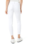 Liverpool Abby Ankle Skinny Jean in White. Button & zip closure with faux front pockets. 2 white patch pockets in rear. Belt loops. 28" inseam._t_34814593761480