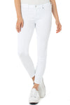 Liverpool Abby Ankle Skinny Jean in White. Button & zip closure with faux front pockets. 2 white patch pockets in rear. Belt loops. 28" inseam._t_34814593859784