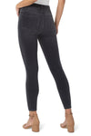 Liverpool Gia Glider Ankle Jean Meteorite Wash. Black rinse jean. Pull on skinny jean with faux zipper placket. 5 pocket styling with functional front and rear pockets. 28" inseam._t_34578306728136