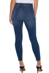 Liverpool Gia Skinny Forever Fit Jean in Santa Ynez Wash. Medium blue wash. Midrise pull on jean in a fabric that won't stretch out and stays comfortable. Skinny jean with faux front pockets and back patch pockets. 28" inseam._t_35226812711112