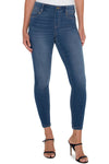 Liverpool Gia Skinny Forever Fit Jean in Santa Ynez Wash.  Medium blue wash.  Midrise pull on jean in a fabric that won't stretch out and stays comfortable.  Skinny jean with faux front pockets and back patch pockets.  28" inseam._t_35226812678344