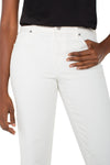 Liverpool Liv Relaxed Skinny Ankle Jean in Bone White.  Mid rise 5 pocket jean with button and zip closure.  Slim leg.  28" inseam._t_60919699833198