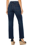 Liverpool Liv Relaxed Skinny in Gleason wash, a medium blue wash.  5 pocket jean with button and zipper closure.  Sewn hem.  Belt loops.  Slim leg.  28" inseam._t_61400685937006