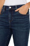 Liverpool Liv Relaxed Skinny in Gleason wash, a medium blue wash.  5 pocket jean with button and zipper closure.  Sewn hem.  Belt loops.  Slim leg.  28" inseam._t_61400685969774