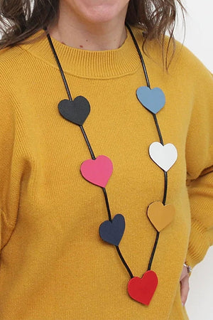 Floating Hearts Necklace_34779895070920
