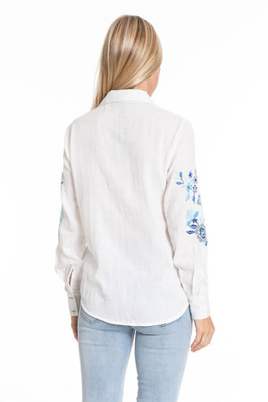 APNY Blue Floral Embroidered Blouse_34250587537608