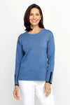 Metric Contrast Side & Cuff Sweater_t_61494337634670