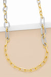 Two Tone Long Paperclip Necklace_t_60027021328750