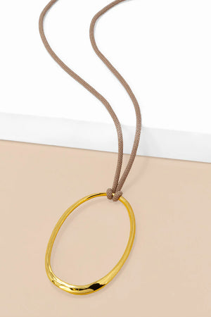 Oval Pendant Necklace_60026065682798