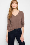 NIC+ZOE Lace Knit V-Neck Top_t_61126982271342
