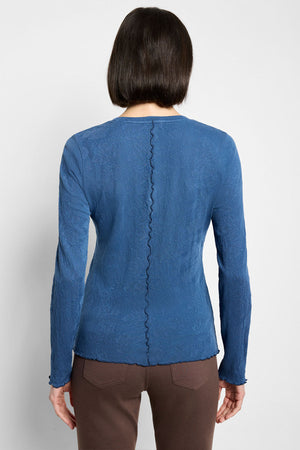 NIC+ZOE Lace Knit V-Neck Top_61126982435182
