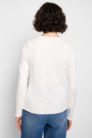 NIC+ZOE Lace Knit V-Neck Top_61126982533486
