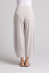 Sympli Narrow Lantern Pant in Cashew,. Yoke waistband and balloon leg with 2 front pockets. 25" inseam._t_34785104789704