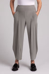 Sympli Narrow Lantern Pant in Taupe. Yoke waistband and balloon leg with 2 front pockets. 25" inseam._t_36063780045000