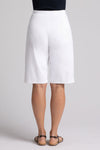 Sympli Nu Straight Leg Short in White. 1 1/2" stretch waistband. 2 front slash pockets. Leg falls straight from hip. 11 1/2" inseam._t_35035465449672