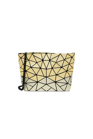 Two Tone Slanted Triangle Clutch_34400925810888