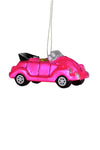 Pink Car Glass Ornament_t_34589064102088