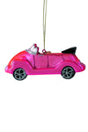 Pink Car Glass Ornament_t_34589064167624