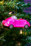Pink Car Glass Ornament_t_34589064134856