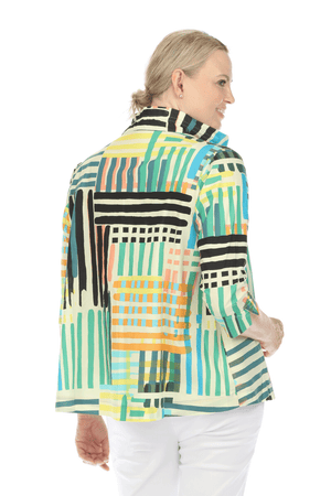 Terra Wire Collar Stripe Jacket_59694565196142