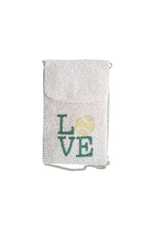 Love Tennis Beaded Crossbody Bag_34366915936456